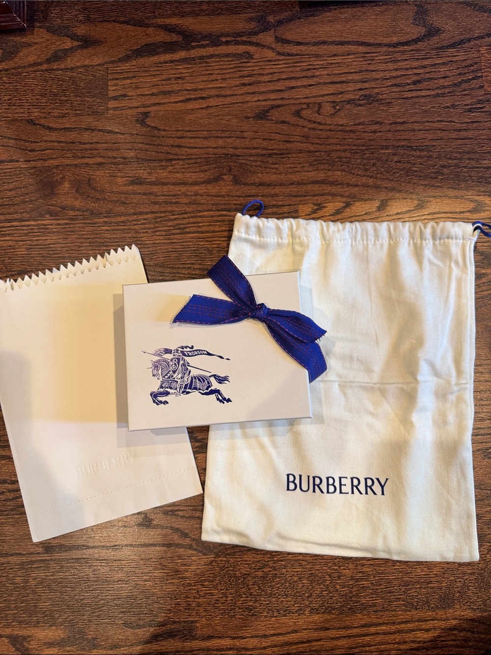 Burberry Small Gift Box and Dust Bag